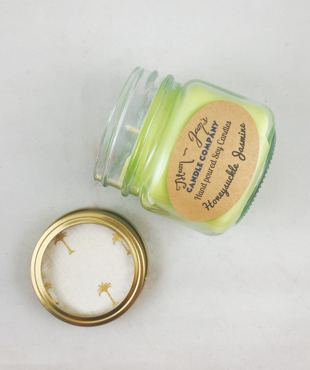 Honeysuckle Jasmine Soy Candle – Sweet & Floral Scent | Mam Jam’s